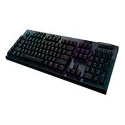 TECLADO MECÁNICO LOGITECH G915 GAMING CARBON RGB SIN TECLADO NUMÉRICO, BLUETOOTH, INALÁMBRICO LIGHTSPEED 1MS RECARGABLE