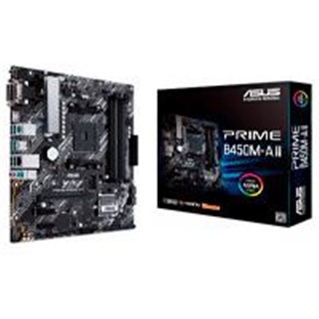 MB ASUS B450 AMD S-AM4 3A GEN/4X DDR4 2666/HDMI/DVI/D-SUB/M.2/6X USB 3.2/MICRO ATX/GAMA MEDIA/RGB