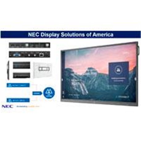 MONITOR INTERACTIVO DE 86 NEC CB861Q UHD 3840 X2169, 350 CD/M2 HDMI (3) VGA, RJ-45, RS-232 20 PUNTOS TACTIL Y 10 ESCRITURA WINDO