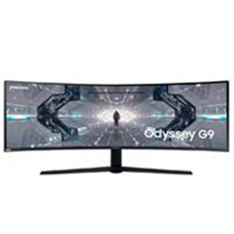MONITOR LED SAMSUNG 49 WIDESCREEN WQHD 5120 X1440 ODYSSEY G9 C49G95T, BLANCO,1 HDMI, 2 D. PORT, 2 USB, CURVO GAMER 240HZ, 1000R,