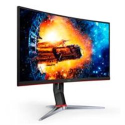 MONITOR GAMER CURVO AOC 27 PANEL VA / 165 HZ / TIEMPO DE RESPUESTA 1 MS / AMD FREE SYNC / COLOR NEGRO Y ROJO / 2 HDMI / VGA / DI