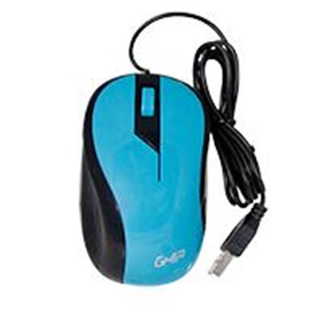 MOUSE ALAMBRICO GHIA COLOR AZUL 1200 DPI