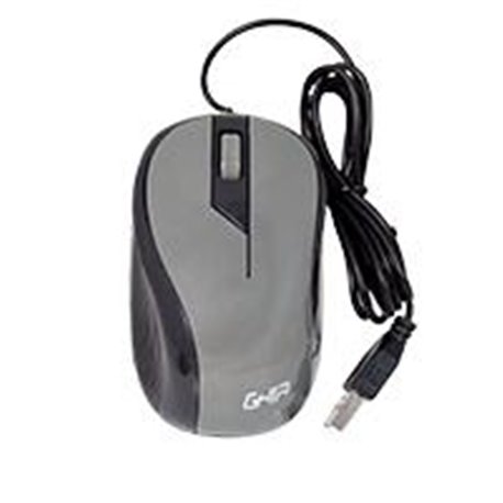 MOUSE ALAMBRICO GHIA COLOR GRIS 1200 DPI