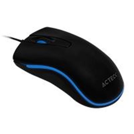 MOUSE INALAMBRICO ACTECK OPTIMIZE MA220 / USB/ILUMINADO LED AZUL/1000 DPI/2 BOTONES+SCROLL/ COLOR NEGRO / AC-929677