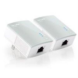 ADAPTADOR POWERLINE TP-LINK TL-PA4010 KIT 2 PZAS ALAMBRICO A 500MBPS CON 1 RJ45 10/100 SOPORTA HASTA 300M DE CABLE