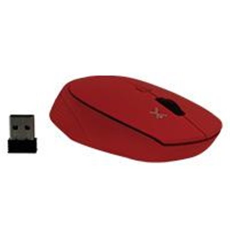 MOUSE INALAMBRICO ROOT 1 600 DPI PERFECT CHOICE ROJO