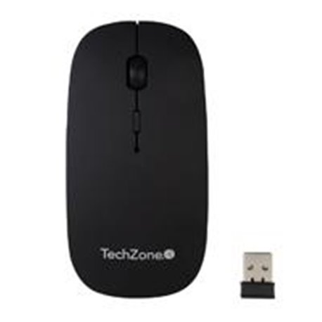 MOUSE TECHZONE TZ18MOUINAMP-NG RECARGABLE USB MOUSEPAD NEGRO
