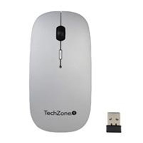 MOUSE TECHZONE TZ18MOUINAMP-PL RECARGABLE USB MOUSEPAD PLATA