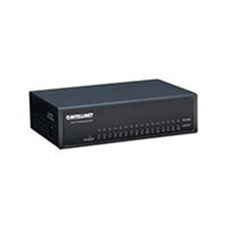 SWITCH INTELLINET 16 PUERTOS 10/100 NEGRO