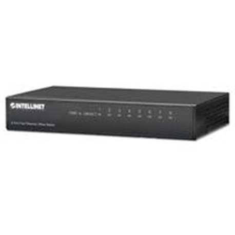 SWITCH 8 PUERTOS INTELLINET RJ45 10/100 ESCRITORIO METAL