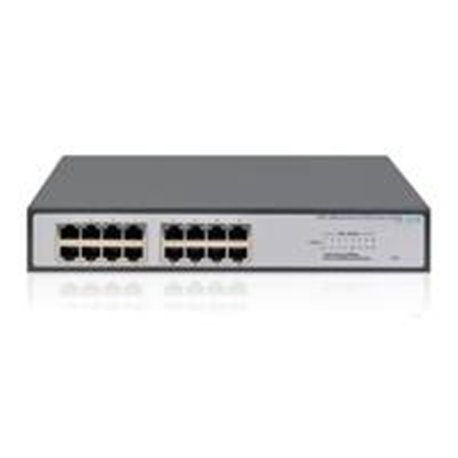 SWITCH HP ARUBA 16 PUERTOS GIGABIT 1420 16G RACK 19 PULGADAS NO ADMINISTRABLE QOS CAPA 2