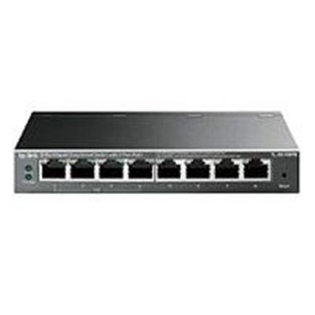 SWITCH INTELIGENTE TP-LINK TL-SG108PE 8 PUERTOS RJ45 10/100/1000 NO ADMINISTRABLE CON 4 PUERTOS POE AUTO NEGOTIATION/AUTO MDI/MD