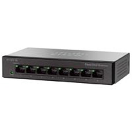 SWITCH CISCO SMB - 8 PUERTOS 10/100 MBPS - NO ADMINISTRABLE - ESCRITORIO - 1.6 GBIT/S 1000 ENTRADAS