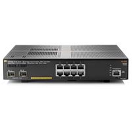 SWITCH HP ARUBA 2930F 8G POE 2SFP, 8 PUERTOS RJ45 10/100/1000 POE 125W Y 2 SFP 1/10GE ADMINISTRABLE CAPA 3 RIP, OSPF, ACLS, QOS