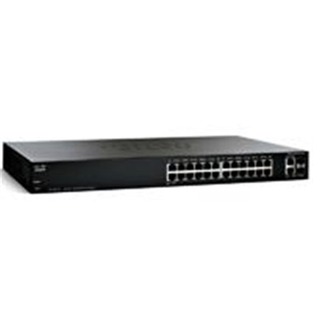 SWITCH CISCO SMB - 24 PUERTOS - 10/100 MBPS - ADMINISTRABLE - POE -RACK - SMART PLUS