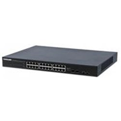 SWITCH POE 24 PTOS INTELLINET 10/100/1000 GIGABIT 400W + 2 SFP ENLACE 10 GBE