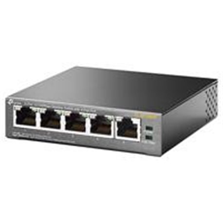 SWITCH TP-LINK TL-SF1005P 5 PUERTOS RJ45 10/100 MBPS NO ADMINISTRABLE CON 4 PUERTOS POE PARA ESCRITORIO