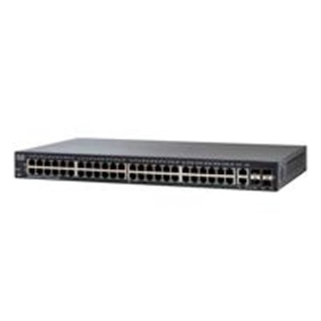 SWITCH CISCO SMB FAST ETHERNET, 48 PUERTOS 10/100MBPS + 2 PUERTOS SFP, 17.6 GBIT/S, 16.384 ENTRADA, GESTIONADO