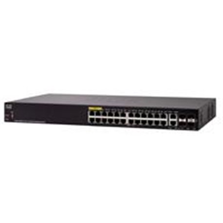 SWITCH CISCO SMB 24 PUERTOS 10/100, MAX POE, ADMINISTRABLE