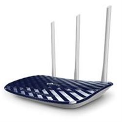 ROUTER INALAMBRICO TP-LINK ARCHER C20W WISP AC750 DUAL BAND 2.4GHZ A 300MBPS Y 5GHZ A 433MBPS 4 PUERTOS LAN 10/100 1 PUERTO WAN 