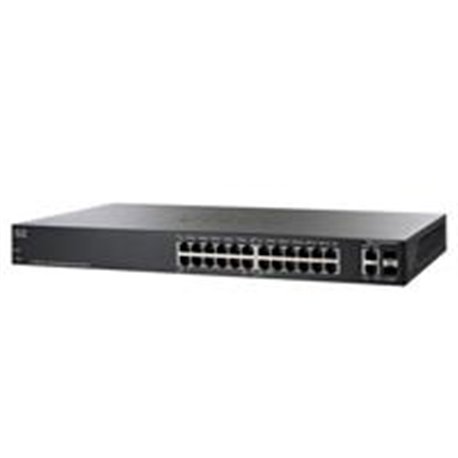 SWITCH CISCO SMB // 24 PUERTOS POE+ 10/100/1000 CON PRESUPUESTO DE ENERGÍA DE 195 W // 2 PUERTOS COMBINADOS SFP/GIGABIT DE COBRE