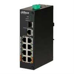 SWITCH POE DAHUA 8 PUERTOS / 1 PUERTO UPLINK SFP / 1 PUERTO UPLINK ETHERNET GIGABIT / 96W / SWITCHING 7.6G