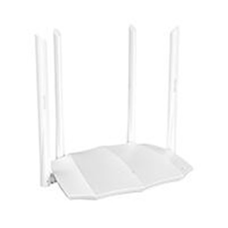 ROUTER AC5 AC1200 802.11 AC/B/G/N DUAL-BAND 4 ANTENAS EXTERNAS 6 DBI MU-MIMO + BEAMFORMING,  IPV6, IPTV, 4 PUERTOS FAST ETHERNET