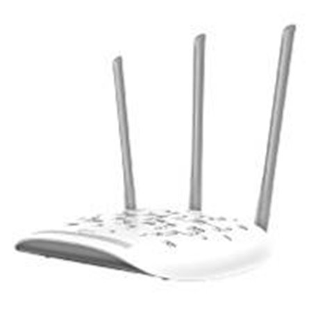 ACCESS POINT INALAMBRICO TP-LINK TL-WA901N 802.11N/G/B 450MBPS 1RJ45 10/100 MBPS INCLUYE INYECTOR POE PASIVO 3 ANTENAS EXTERNAS 