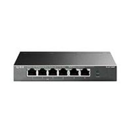 SWITCH TP-LINK TL-SF1006P 6 PUERTOS RJ45 10/100 MBPS NO ADMINISTRABLE CON 4 PUERTOS POE PARA ESCRITORIO