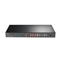 SWITCH TP-LINK TL-SL1218P 16 PUERTOS RJ45 10/100 MBPS POE CON 2 PUERTOS RJ45 GIGABIT Y 1 RANURA SFP GIGABIT COMBO NO ADMINISTRAB