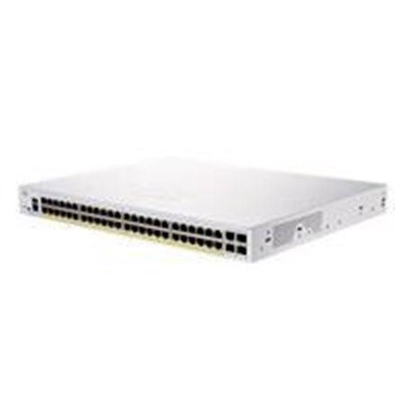 SWITCH CISCO BUSINESS CBS, 48 PUERTOS 10/100/1000 GIGABIT, ADMINISTRABLE, 4 PUERTOS SFP, POE