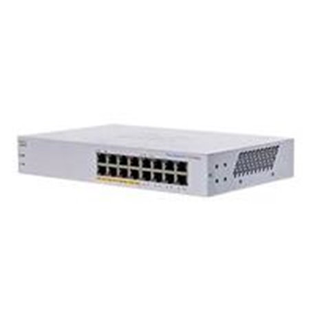 SWITCH CISCO BUSINESS CBS, 16 PUERTOS 10/100/1000 GIGABIT, NO ADMINISTRABLE, POE, 32 GBIT/S