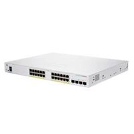 SWITCH CISCO BUSINESS CBS, 48 PUERTOS 10/100/1000 GIGABIT, 4 PUERTOS SFP, SMART (ADMINISTRACIÓN BÁSICA), POE