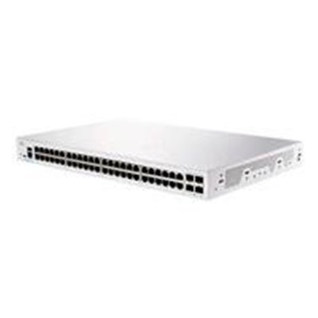 SWITCH CISCO BUSINESS CBS, 48 PUERTOS 10/100/1000 GIGABIT, 4 PUERTOS SFP, SMART (ADMINISTRACIÓN BÁSICA)