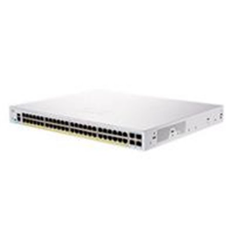 SWITCH CISCO BUSINESS CBS, 48 PUERTOS 10/100/1000 MBPS, ADMINISTRABLE, 4 PUERTOS 10G SFP, POE