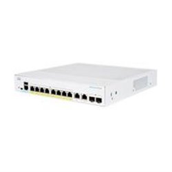 SWITCH CISCO BUSINESS CBS, 8 PUERTOS 10/100/1000 MBPS, ADMINISTRABLE, 2 PUERTOS GIGABIT ETHERNET COMBO, POE