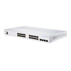 SWITCH CISCO BUSINESS CBS, 24 PUERTOS 10/100/1000 GIGABIT, ADMINISTRABLE, 4 PUERTOS SFP