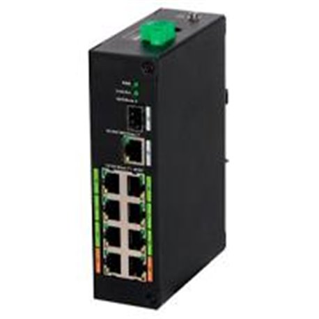 SWITCH  DAHUA EPOE 8 PUERTOS/ HASTA 800 MTS CON CAMARAS EPOE/ 120 WATTS/ SWITCHING 8.8G/ IEEE802.3AF/ IEEE802.3AT/ HI-POE