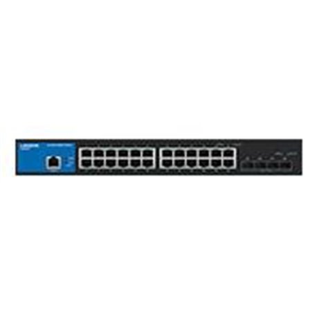 SWITCH LINKSYS LGS328C 24 PUERTOS GIGABIT + 4 PUERTOS SFP ADMINISTRACION EN LA NUBE
