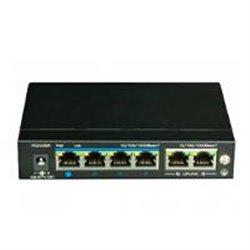 SWITCH  UTEPO GIGABIT POE / NO ADMINISTRABLE / 4 PUERTOS POE GIGABIT / 2 PUERTOS GIGABIT RJ45 / MODO CCTV / POE 60 WATTS