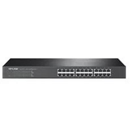SWITCH TP-LINK TL-SF1024 24 PUERTOS RJ45 10/100 MBPS NO ADMINISTRABLE PARA RACK DE 19 PULGADAS