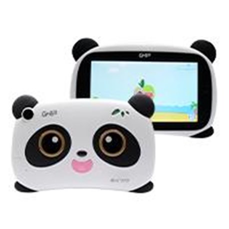 TABLET GHIA PANDA 7 PULGADAS/A50 QUADCORE/1GB/16GB/2CAM/WIFI/BLUETOOTH/2500MAH/ANDROID 9 GO EDITION / OJOS CAFES