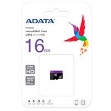 MEMORIA ADATA MICRO SDHC UHS-I 16GB CLASE 10 C/ADAPTADOR