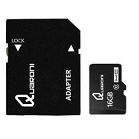 MEMORIA QUARONI MICRO SDHC 16GB CLASE 10 C/ADAPTADOR