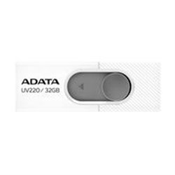 MEMORIA ADATA 32GB USB 2.0 UV220 RETRACTIL BLANCO-GRIS