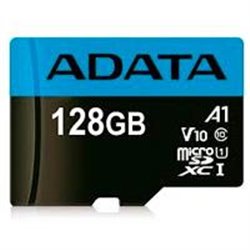 MEMORIA ADATA MICRO SDXC/SDHC UHS-I 128GB CLASE 10 A1 100MB/25MB SEG V10 C/ADAPTADOR