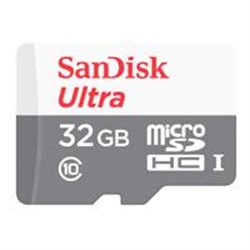 MEMORIA SANDISK 32GB MICRO SDHC ULTRA 100MB/S CLASE 10 C/ADAPTADOR