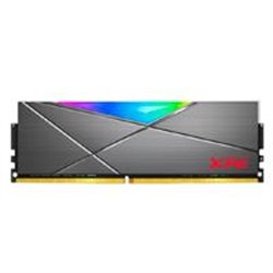 MEMORIA ADATA UDIMM DDR4 16GB PC4-28800 3600MHZ CL18 1.35V XPG SPECTRIX D50 RGB GRIS CON DISIPADOR PC/GAMER/ALTO RENDIMIENTO
