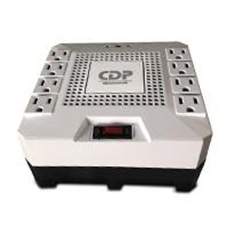 REGULADOR CDP 1800VA/1000W, 8 CONTACTOS, PROTECTOR RJ-45 Y RJ-11 SUPRESOR DE PICOS