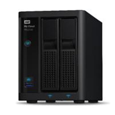 NAS WD MY CLOUD PR2100 8TB/CON 2 DISCOS DE 4TB/2BAHIAS/INTEL PENTIUM N3710 1.6GHZ/4GB/2ETHERNET/2USB3.0/RAID 0-1